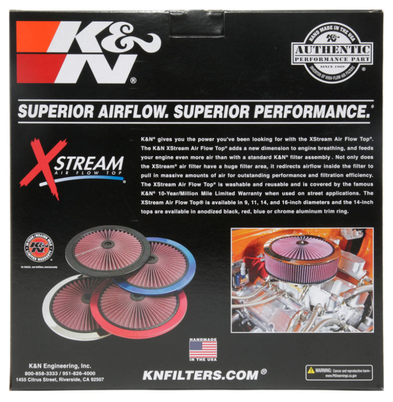 Load image into Gallery viewer, K&amp;N X-Stream Top Round Lid 9 inch Outside Diameter
