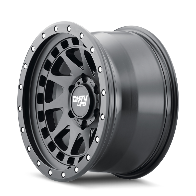 Load image into Gallery viewer, Dirty Life 9311 Enigma Pro 17x9/5x127 BP/-12mm Offset/71.5mm Hub Matte Black Wheel - Beadlock
