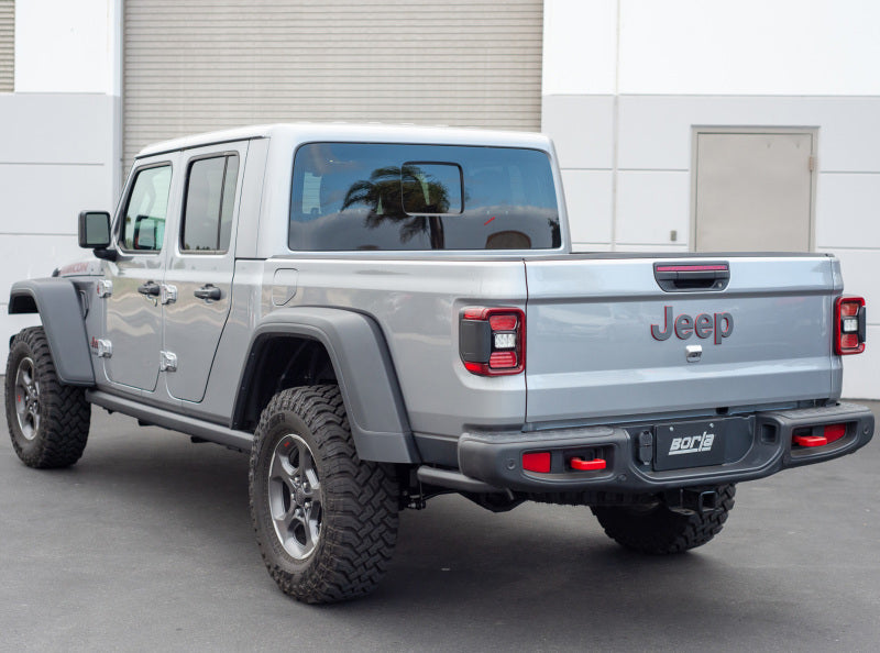 Load image into Gallery viewer, Borla 2020 Jeep Gladiator JT 3.6L V6 AWD 2.75in Touring Climber Black Turndown Tip &amp; Over-Axle
