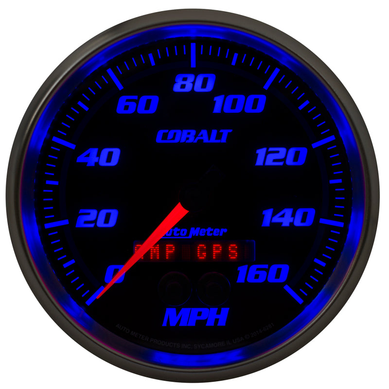Load image into Gallery viewer, Autometer Cobalt 5in 0-140MPH In-Dash Electronic GPS Programmable Speedometer
