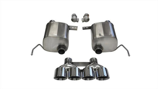 Corsa 2014-2019 Corvette C7 Coupe 6.2L V8 AT/MT 2.75in Valve-Back Dual Rear Exit Polished Xtreme Exh