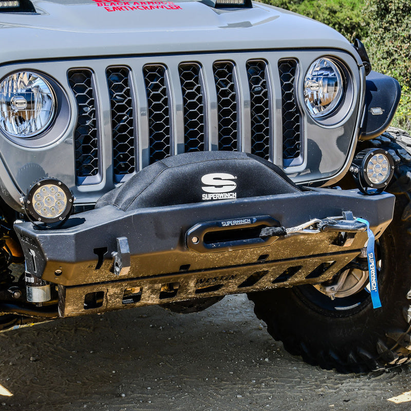 Load image into Gallery viewer, Superwinch Winch Cover for Sx 10000/12000/Talon 9.5 Integrated Winches - Blk Neoprene
