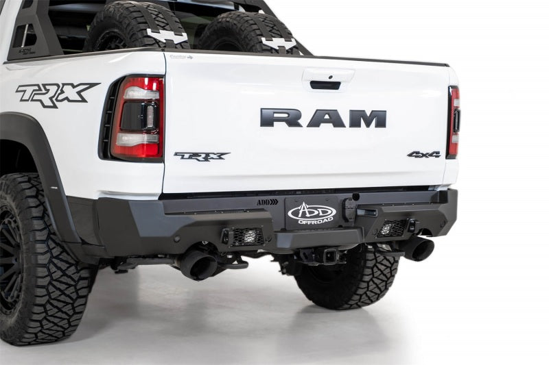 Load image into Gallery viewer, Addictive Desert Designs 2021 Dodge RAM 1500 TRX Stealth Fighter Rear Bumper - Hammer Black
