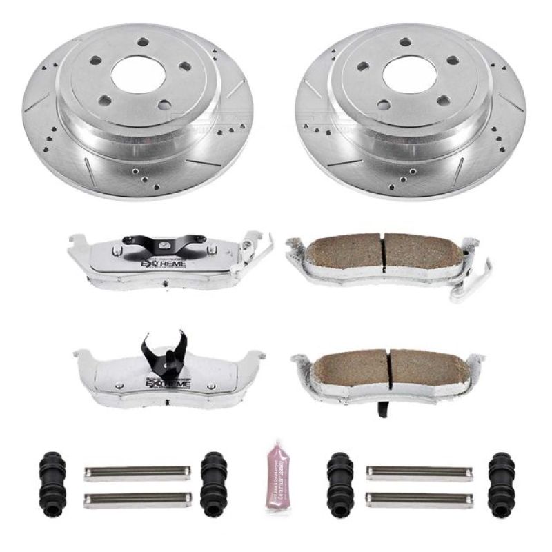 Load image into Gallery viewer, Power Stop 06-10 Jeep Commander Rear Z26 Street Warrior Brake Kit
