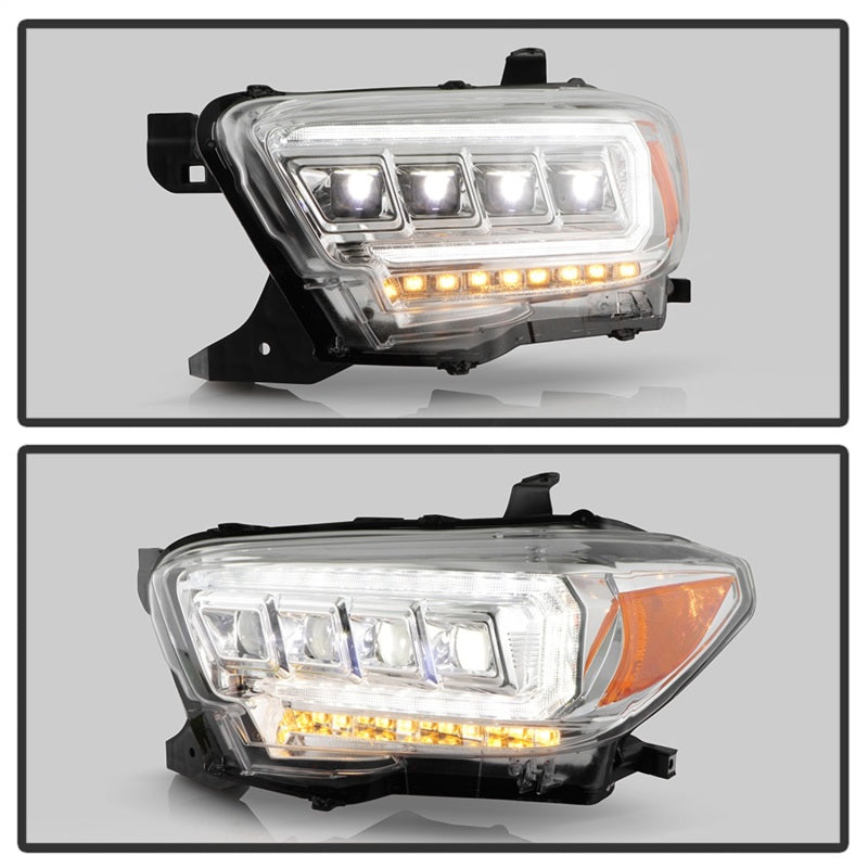 Load image into Gallery viewer, Spyder 16-20 Toyota Tacoma Halogen Model Only High-Power LED Headlights - Chrome PRO-YD-TT16HALAP-C
