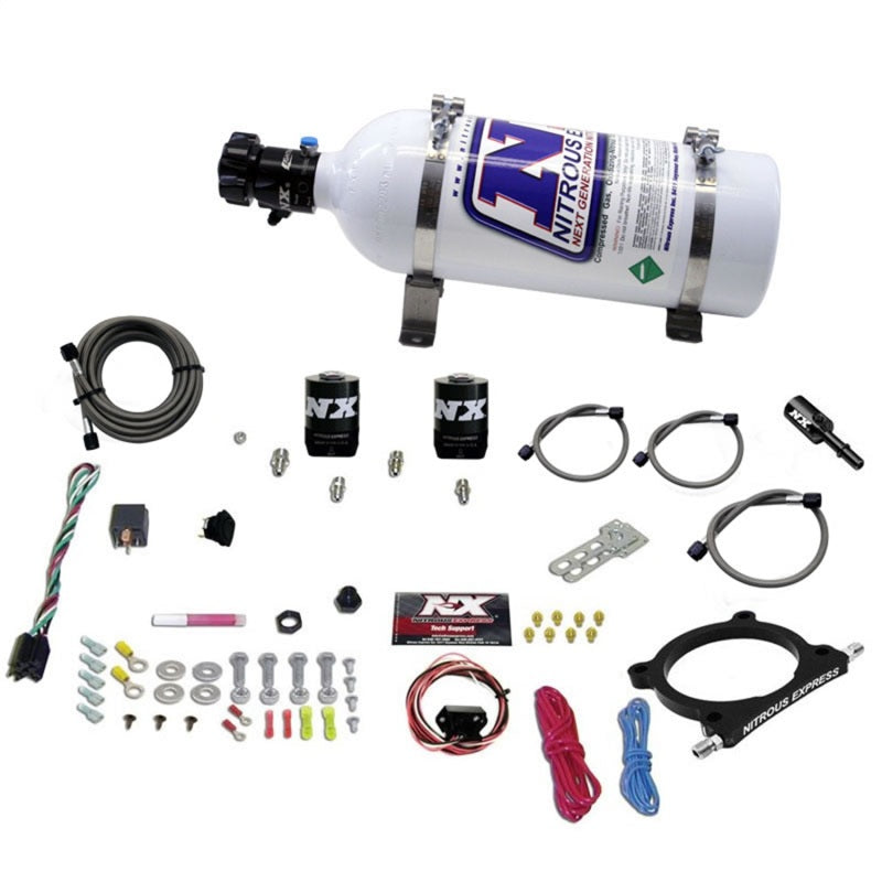 Load image into Gallery viewer, Nitrous Express 11-15 Ford Mustang GT 5.0L High Output Nitrous Plate Kit (50-250HP) w/5lb Bottle
