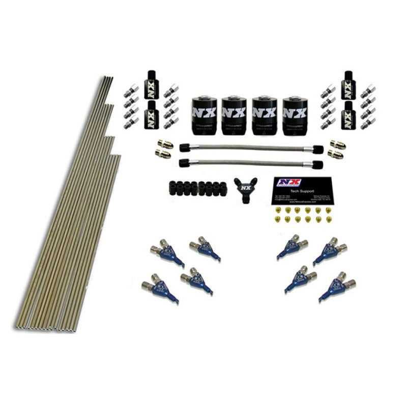 Load image into Gallery viewer, Nitrous Express 8 Cyl Piranha Nozzle Intake Plumbing Kit (Incl Hardware)
