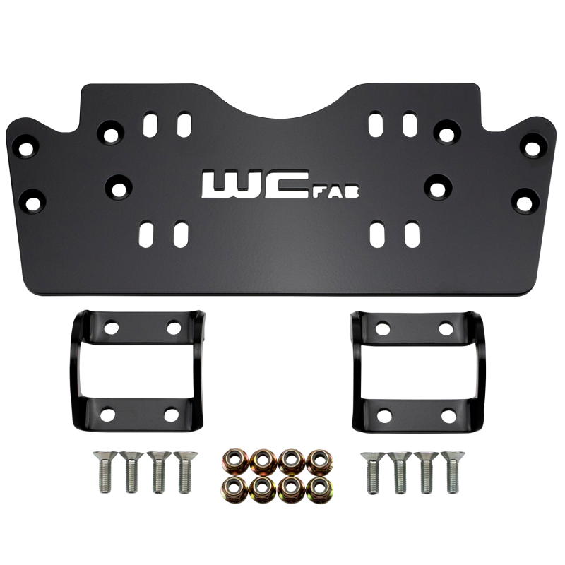 Load image into Gallery viewer, Wehrli 2019+ Honda Talon X/R Winch Mount Plate Kit - WCFab Front Bumper
