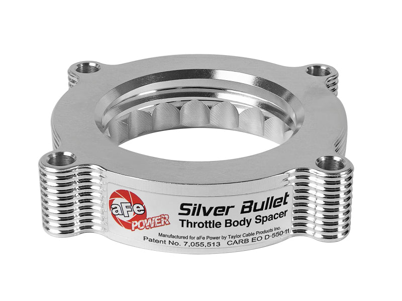 Load image into Gallery viewer, aFe Silver Bullet Throttle Body Spacers TBS Ford F-150 Raptor 10-12 V8-6.2L
