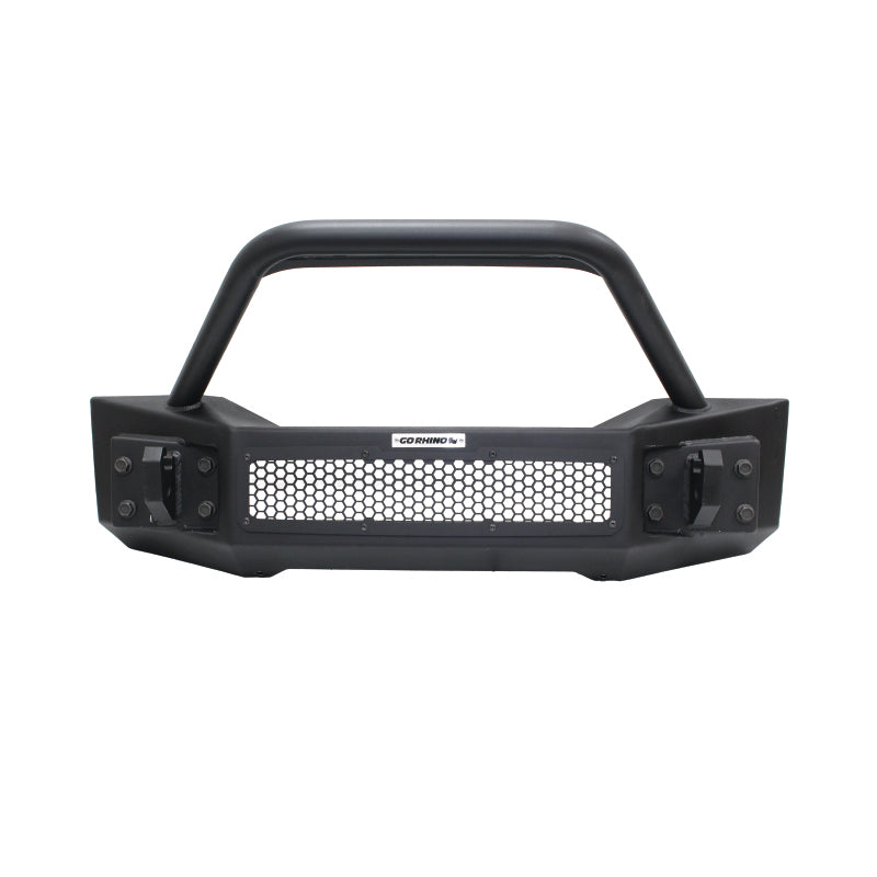Load image into Gallery viewer, Go Rhino 07-20 Jeep Wrangler JL/JLU/JK/JKU/Gladiator JT Rockline Front Stubby Bumper w/ Overrider
