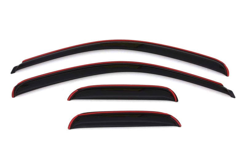 Load image into Gallery viewer, AVS 07-13 Chevy Silverado 1500 Ext. Cab Ventvisor Front &amp; Rear Window Deflectors 4pc - Smoke
