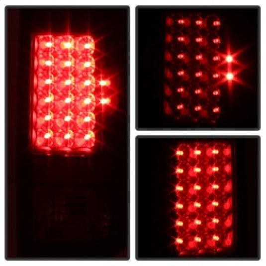 xTune Ford F250/350/450/550 Super Duty 99-07 LED Tail Lights Black Smoke ALT-JH-FF15097-LED-BKSM