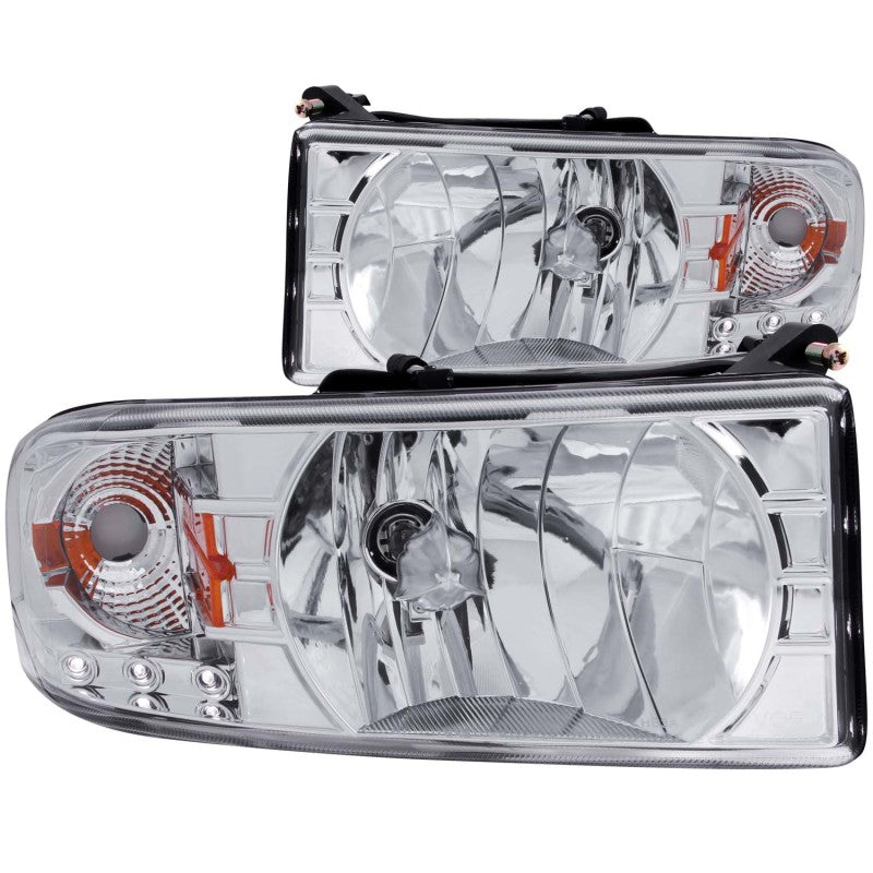 Load image into Gallery viewer, ANZO 1994-2001 Dodge Ram Crystal Headlights Chrome w/ LED
