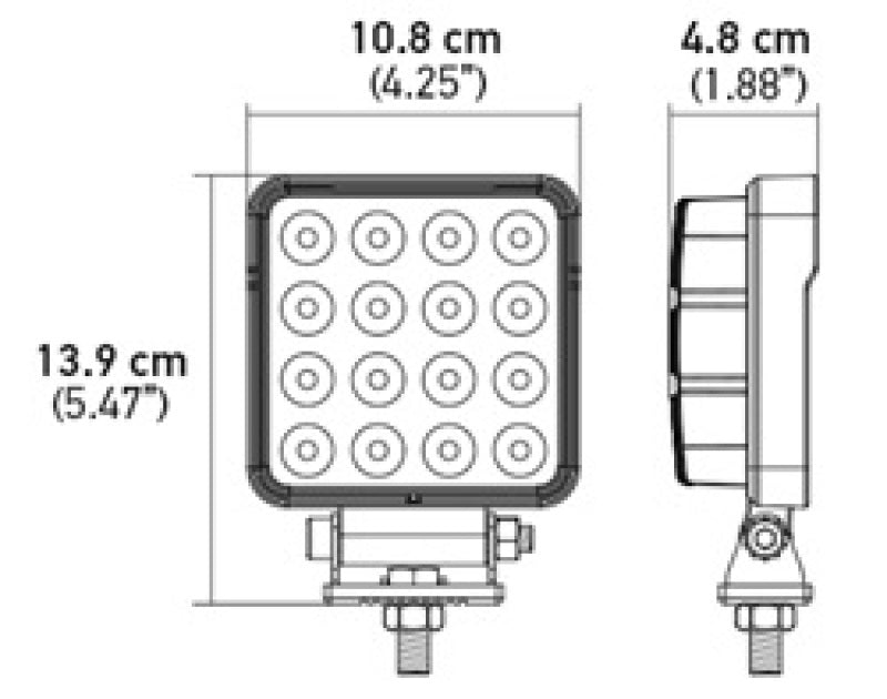 Load image into Gallery viewer, Hella ValueFit Work Light 4SQ 2.0 LED MV LR LT
