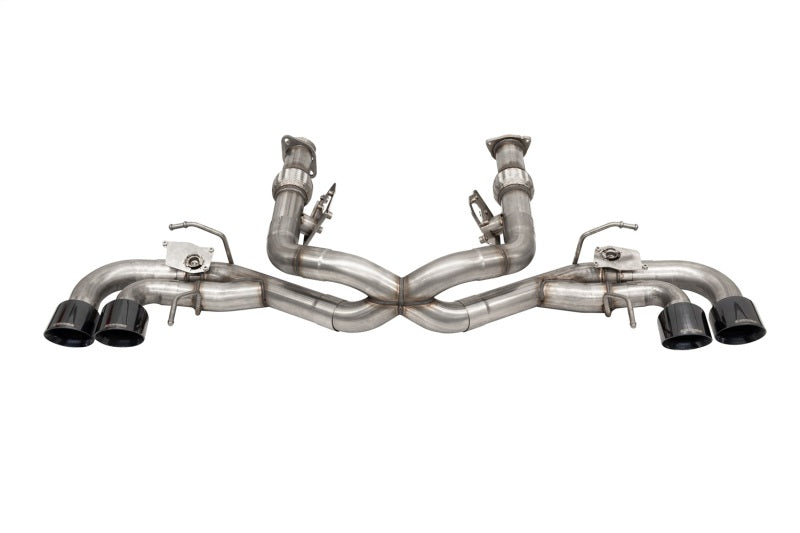 Load image into Gallery viewer, Corsa 2020-2025 Corvette C8 3in Valved Cat-Back 4.5in Blk Quad Tips - Fits Factory NPP Exhaust
