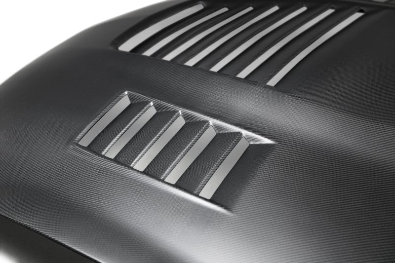 Load image into Gallery viewer, Anderson Composites 15-19 Ford Mustang Shelby GT350 Type-CR Double Sided Carbon Fiber Hood
