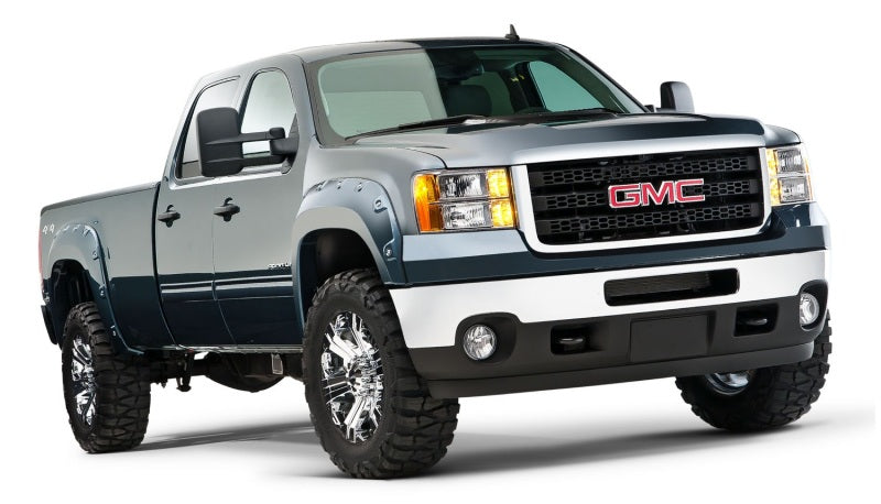 Load image into Gallery viewer, Bushwacker 07-10 GMC Sierra 3500 Fleetside Boss Pocket Style Flares 4pc Excludes Dually - Black
