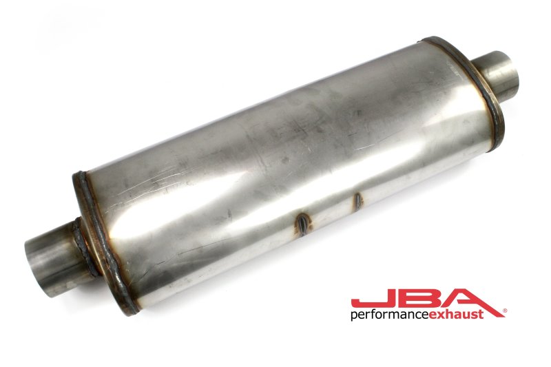 Load image into Gallery viewer, JBA Universal Chambered 304SS Muffler 22x8x5 3in Center/Center
