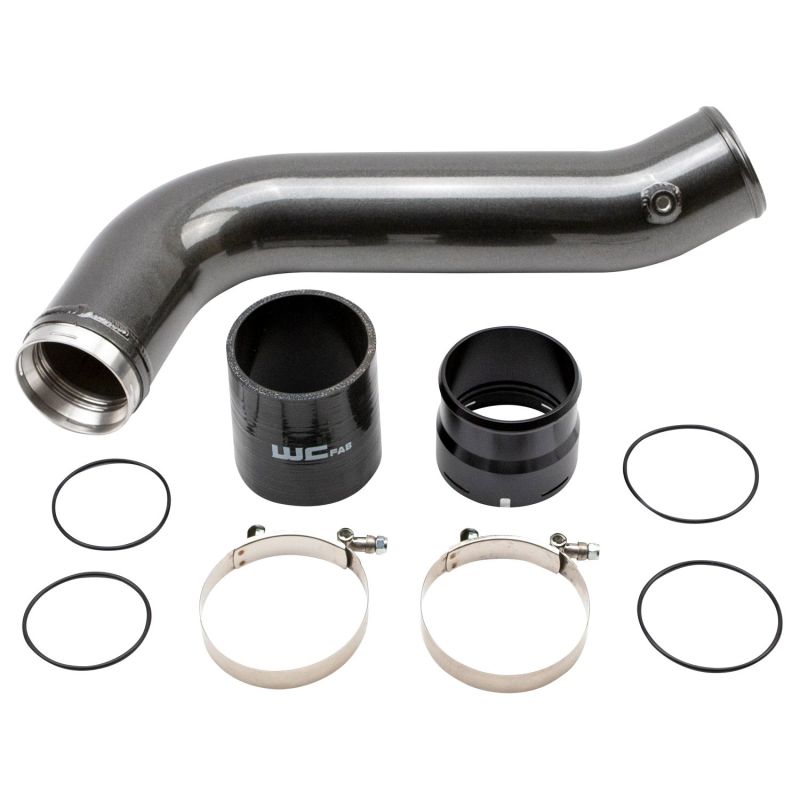 Load image into Gallery viewer, Wehrli 20-24 Chevrolet 6.6L L5P Duramax Passenger Side 3.5in Intercooler Pipe - WCFab Grey

