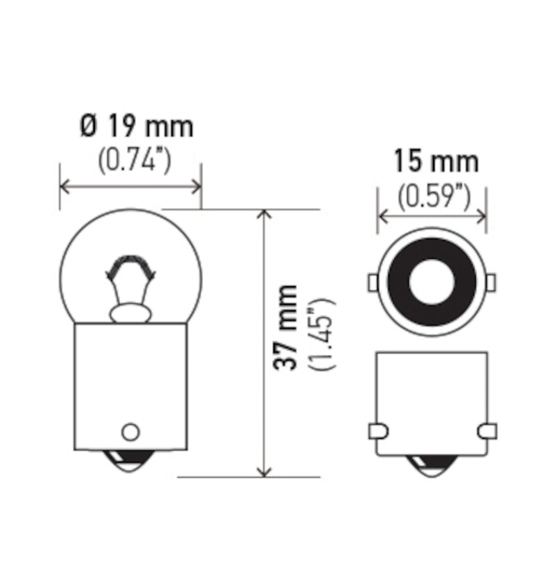 Load image into Gallery viewer, Hella Bulb 5637 24V 10W BA15s B6
