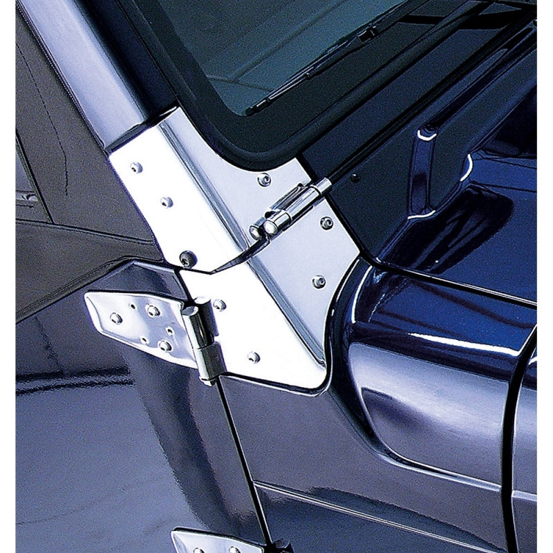 Load image into Gallery viewer, Rugged Ridge 97-06 Jeep Wrangler Stainless Steel Windshield Hinges
