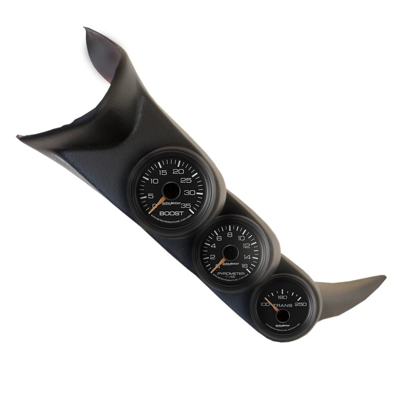 Load image into Gallery viewer, Autometer 01-06 Chevy Duramax Black Triple A-Pillar Gauge Kit
