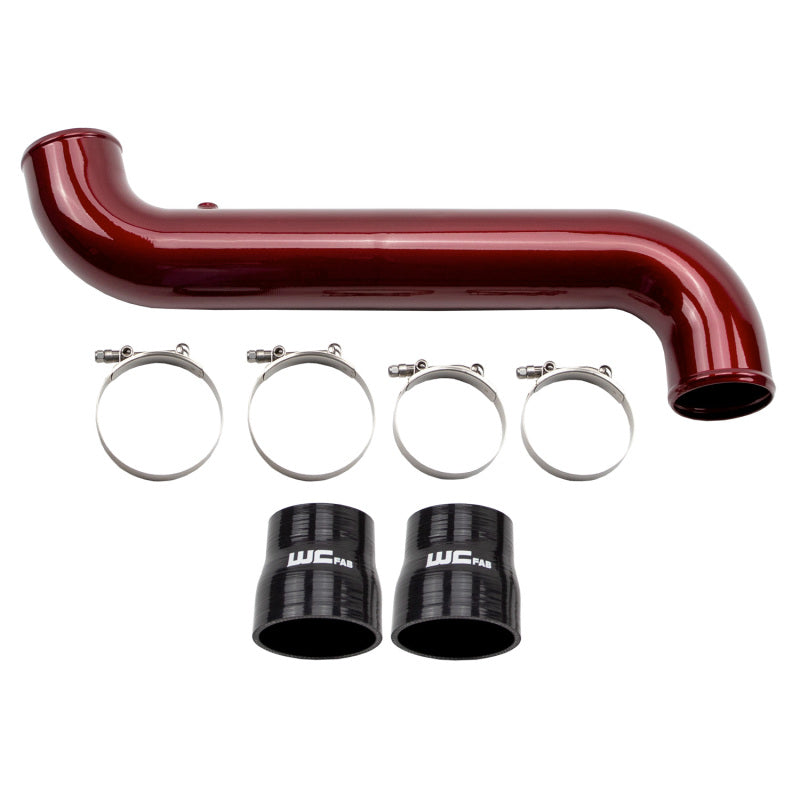 Load image into Gallery viewer, Wehrli 11-16 Duramax LML Passenger Side 3.5 in. Intercooler Pipe - Gloss Black
