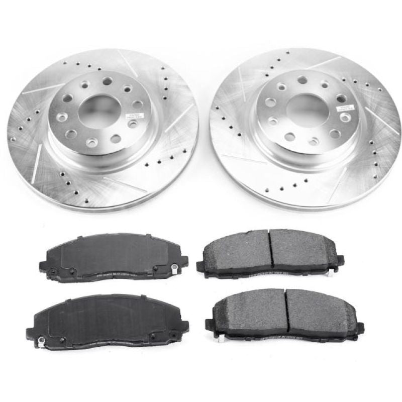 Load image into Gallery viewer, Power Stop 18-19 Jeep Wrangler Front Z23 Evolution Sport Brake Kit
