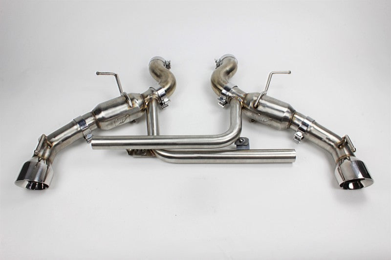 Load image into Gallery viewer, Mishimoto 2016+ Chevrolet Camaro SS Dual-Tip Pro Axle Back Exhaust w/ Polished Tips
