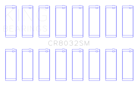 King Engine Bearings Chrysler 345/ 370 16V (Size 1.0) Connecting Rod Bearing Set