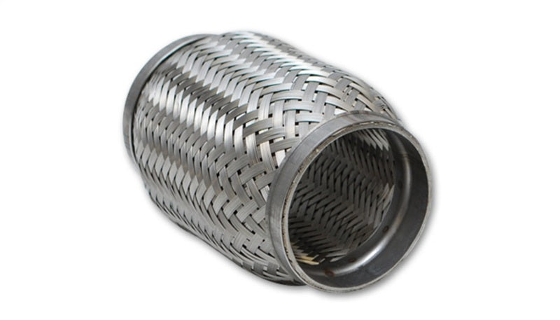 Load image into Gallery viewer, Vibrant SS Flex Coupling with Inner Braid Liner 1.75in inlet/outlet x 4in flex length
