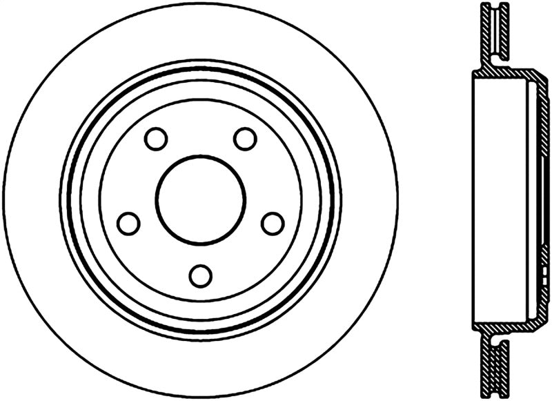 Load image into Gallery viewer, StopTech Slotted Sport Brake Rotor 11-17 Jeep Grand Cherokee (Excludes SRT8)
