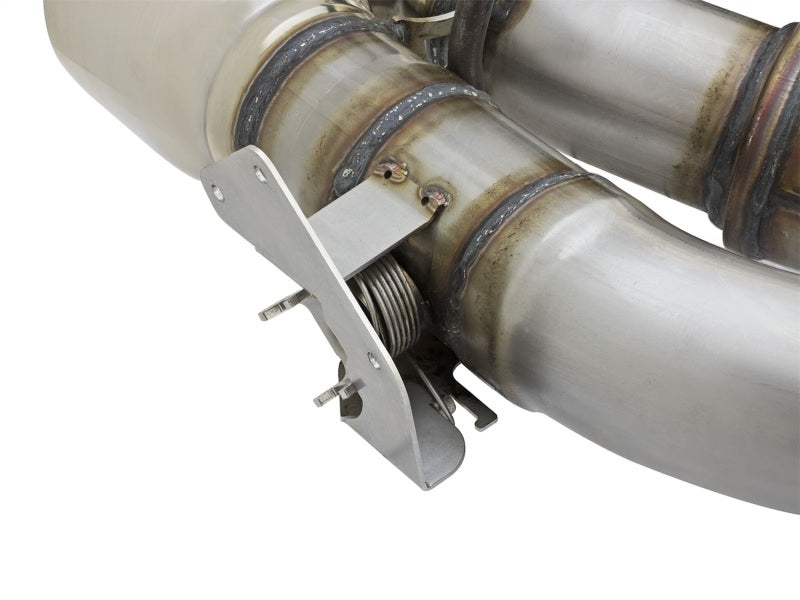 Load image into Gallery viewer, aFe MACHForce XP 3in 304 SS Axle-Back Dual Exhaust (NPP) w/ Polished Tips 16-17 Camaro SS V8-6.2L
