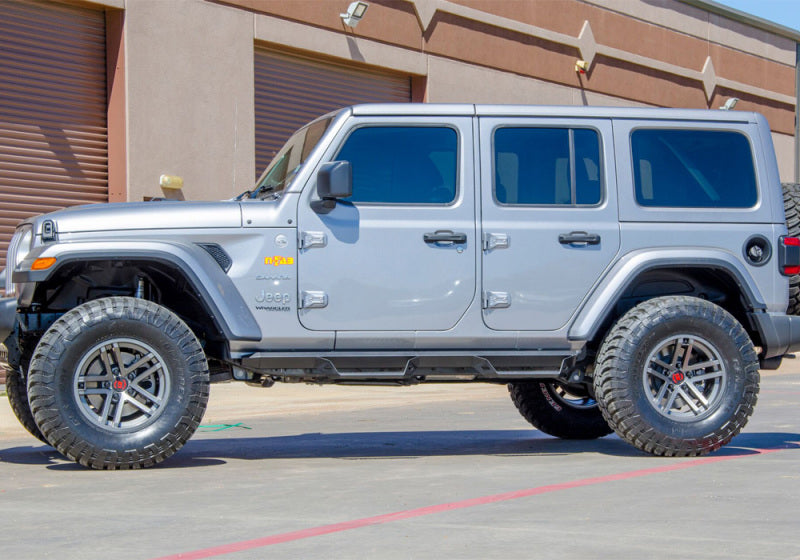 Load image into Gallery viewer, N-Fab Predator Pro Step System 2018 Jeep Wrangler JL 4 Door SUV - Tex. Black
