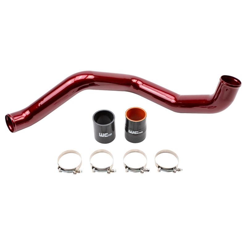 Load image into Gallery viewer, Wehrli 20-24 Chevrolet 6.6L L5P Duramax Driver Side 3in Intercooler Pipe - WCFab Red
