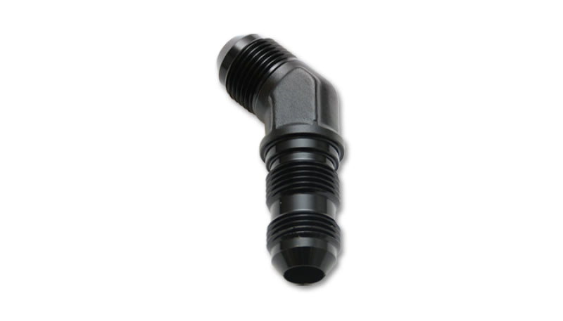 Load image into Gallery viewer, Vibrant -10AN Bulkhead Adapter 45 Degree Elbow Fitting - Anodized Black Only
