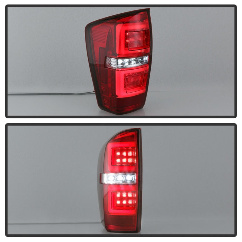 Load image into Gallery viewer, Spyder 16-17 Toyota Tacoma LED Tail Lights - Red Clear (ALT-YD-TT16-LED-RC)
