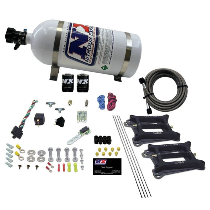 Load image into Gallery viewer, Nitrous Express Dual/4150/Alcohol Nitrous Kit (50-300HP) w/10lb Bottle
