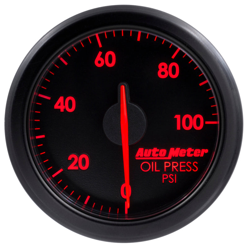 Load image into Gallery viewer, Autometer Airdrive 2-1/6in Oil Pressure Gauge 0-100 PSI - Black
