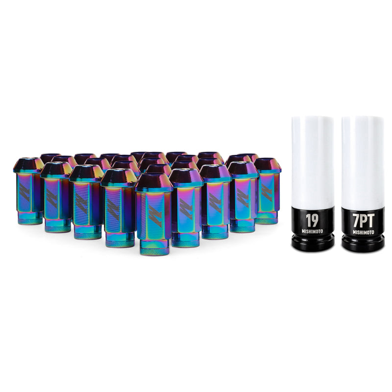 Load image into Gallery viewer, Mishimoto Aluminum Locking Lug Nuts M12x1.5 27pc Set Neo Chrome
