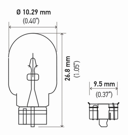 Hella Bulb 2825 12V 5W 4Cp W21X95D T325 (2)