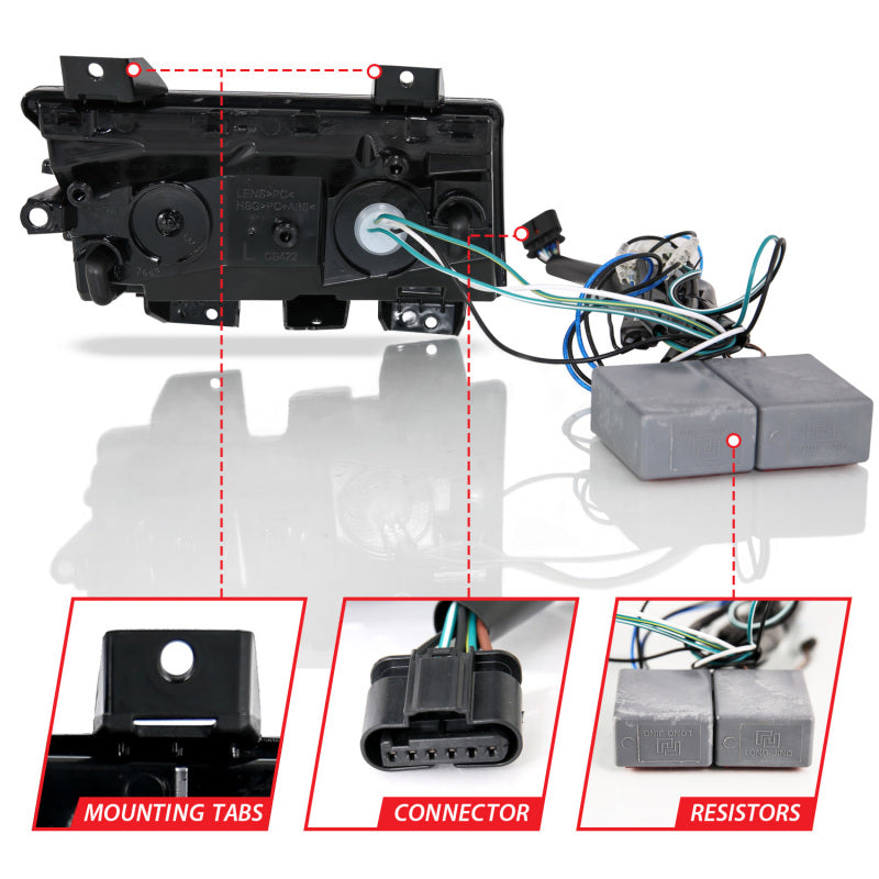 Load image into Gallery viewer, ANZO 18-19 Jeep Wrangler JL Halogen Chrome Clear w/ Sequential Signal
