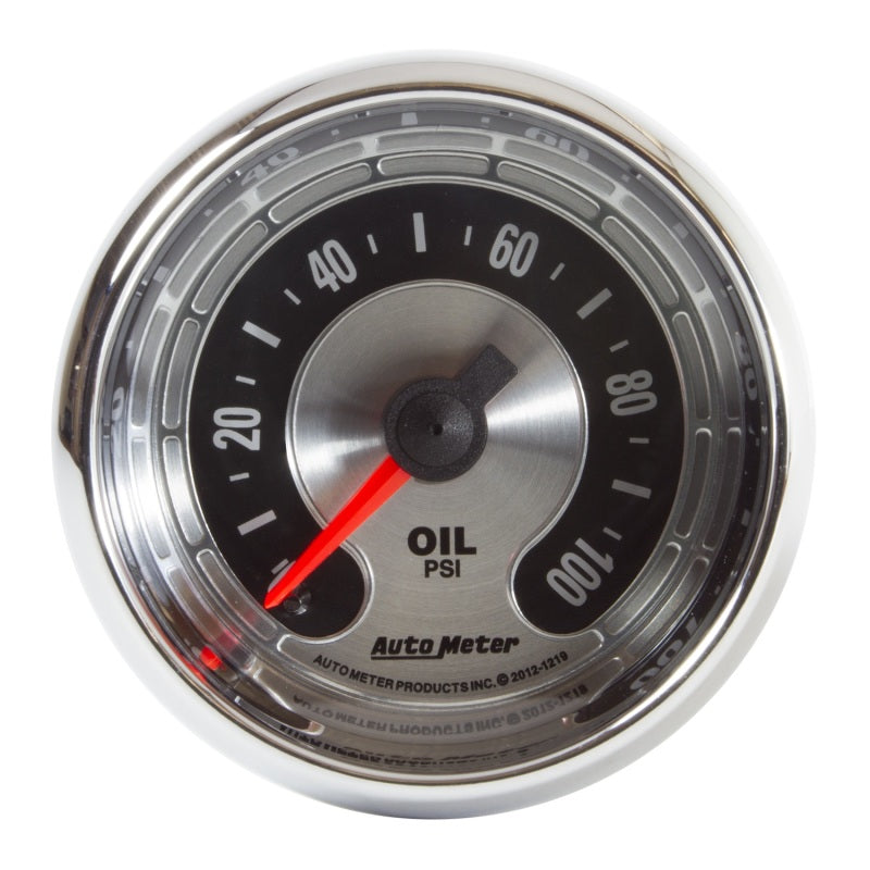 Load image into Gallery viewer, Autometer American Muscle 2 1/16in 100PSI Mechanical Oil Pressure Gauge
