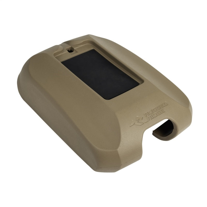 Load image into Gallery viewer, Rugged Ridge Center Console Cover w/Phone Holder Tan 11-18 jeep Wrangler JK
