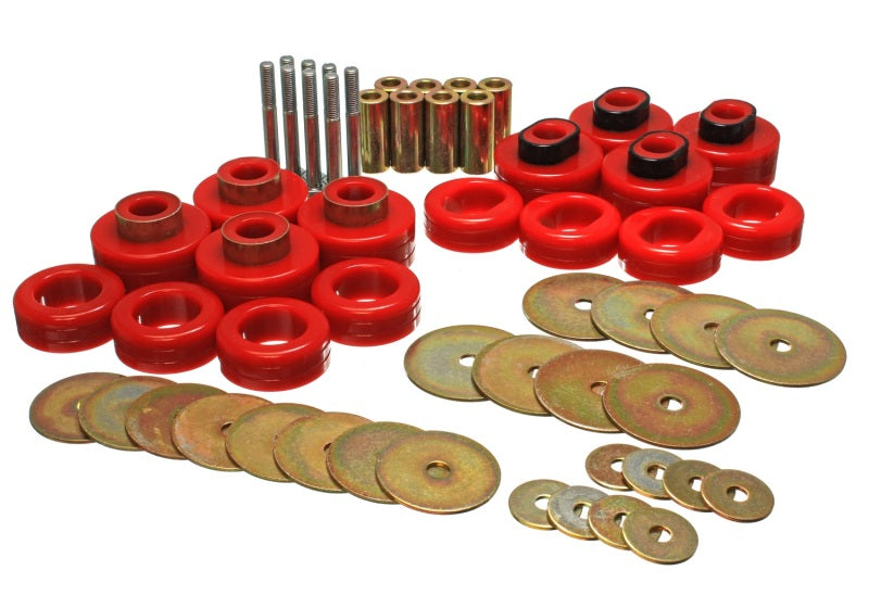 Load image into Gallery viewer, Energy Suspension Cab Mount Set - Club Cab - Red
