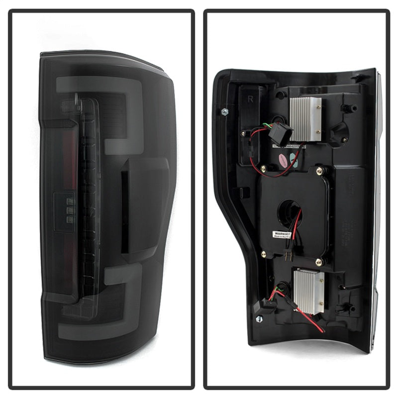 Load image into Gallery viewer, Spyder 17-18 Ford F-250 Super Duty (Excl LED Models) LED Tail Lights - Blk Smk (ALT-YD-FS17-LED-BSM)
