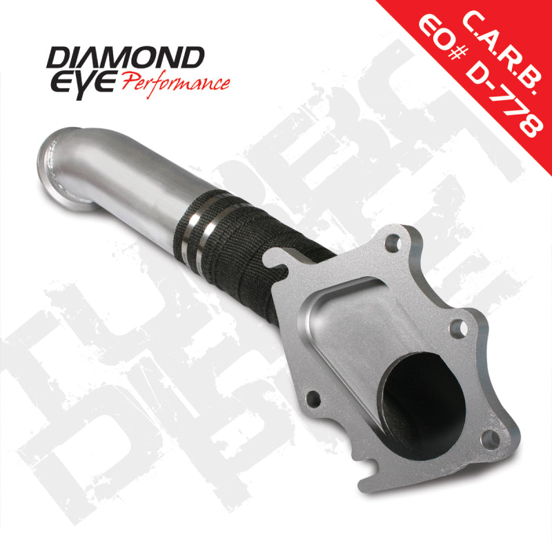 Load image into Gallery viewer, Diamond Eye TURBO-DIRECT 3in AL CHEVY LB7 DURAMAX 01-04 5 BTWN TURBO &amp; F PIPE TRANS DIPSTICK MOD REQ
