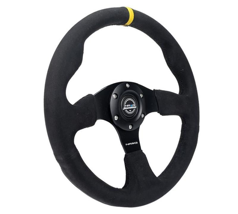Load image into Gallery viewer, NRG Reinforced Steering Wheel (320mm) Alcantara Steering Wheel w/ Black Stitching
