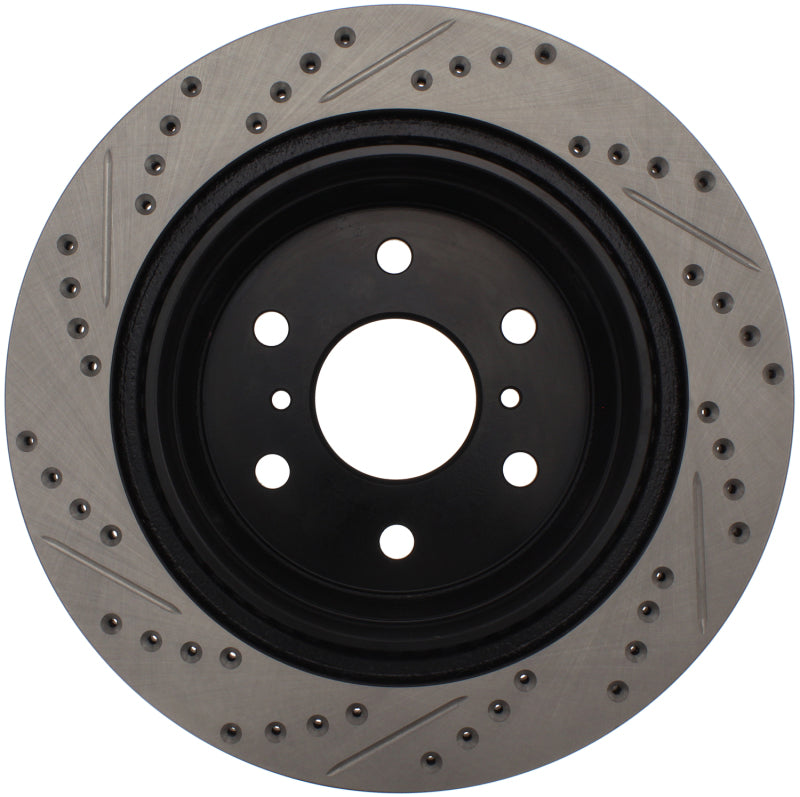 Load image into Gallery viewer, StopTech 07-10 GMC Sierra (w/ Rear Drum) / 07-09 GMC Yukon Rear Left Slotted &amp; Drilled Rotor
