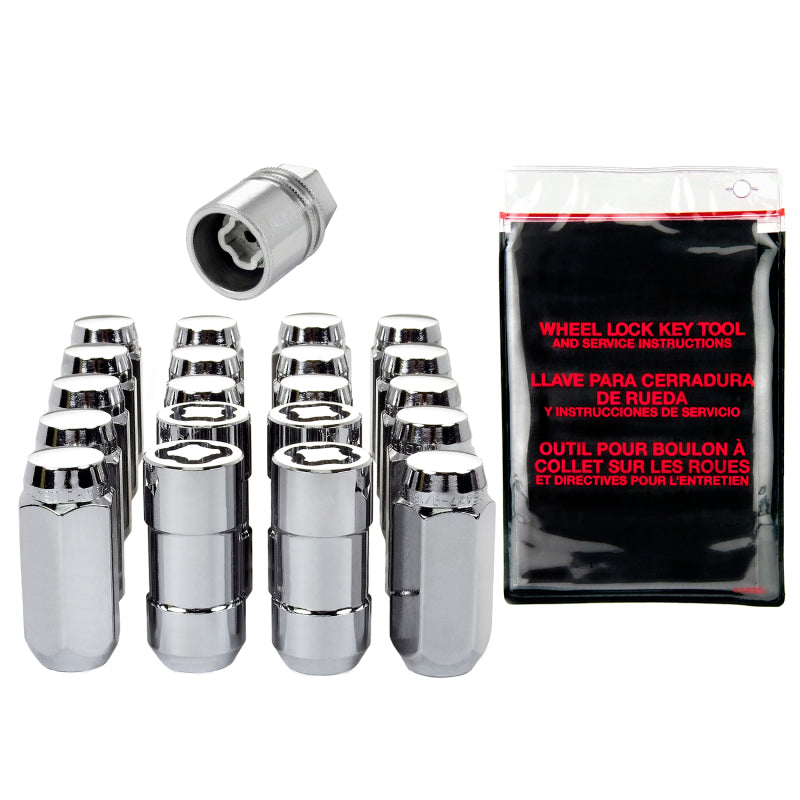 Load image into Gallery viewer, McGard 5 Lug Hex Install Kit w/Locks (Cone Seat Nut) M14X1.5 / 13/16 Hex / 1.945in. Length - Chrome
